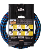 Santo Angelo® ANGEL Textil 4.57mt Cable Instrumento Plug ¼" Recto a Plug ¼" Recto OFHC
