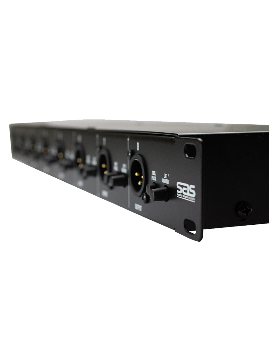 Santo Angelo® DI8 Caja Directa Pasiva 8 Canales Rack 19"