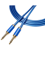 Santo Angelo® Metal Dci Blue 3.05mt Cable Instrumentos Plug ¼" Recto A Plug ¼" Recto Ofhc