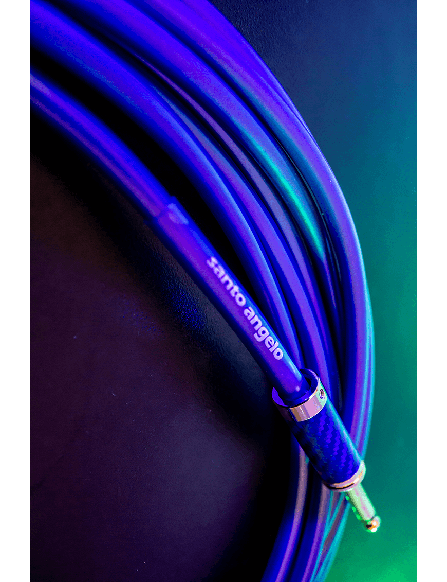 Santo Angelo® Metal Dci Blue 4.57mt Cable Instrumentos Plug ¼" Recto A Plug ¼" Recto Ofhc