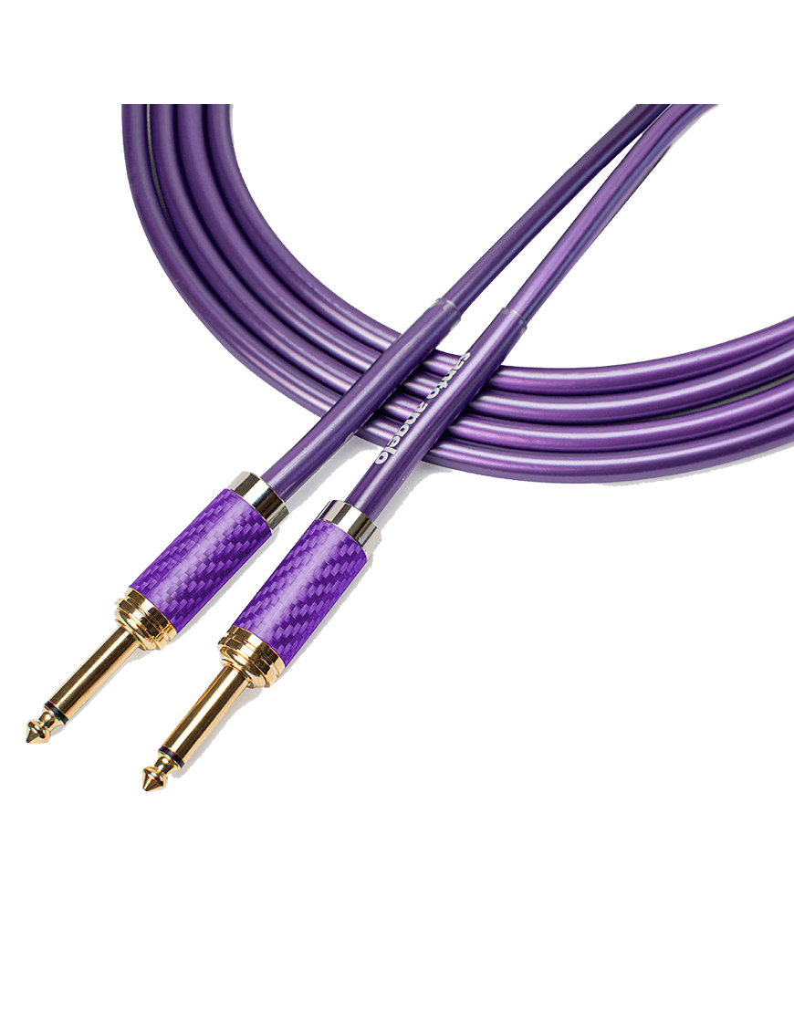 Santo Angelo® Metal Dci Purple 3.05mt Cable Instrumentos Plug ¼" Recto A Plug ¼" Recto Ofhc