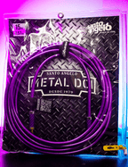 Santo Angelo® Metal Dci Purple 4.57mt Cable Instrumentos Plug ¼" Recto A Plug ¼" Recto Ofhc