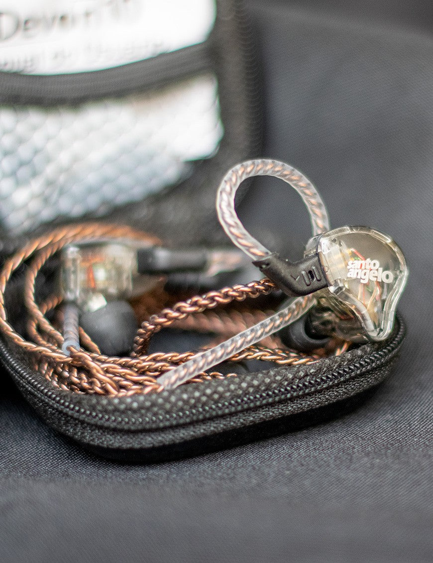 Santo Angelo® DEVON10 Audífono In Ear Monitor Intra-Auricular Híbrido 1DD + 1BA