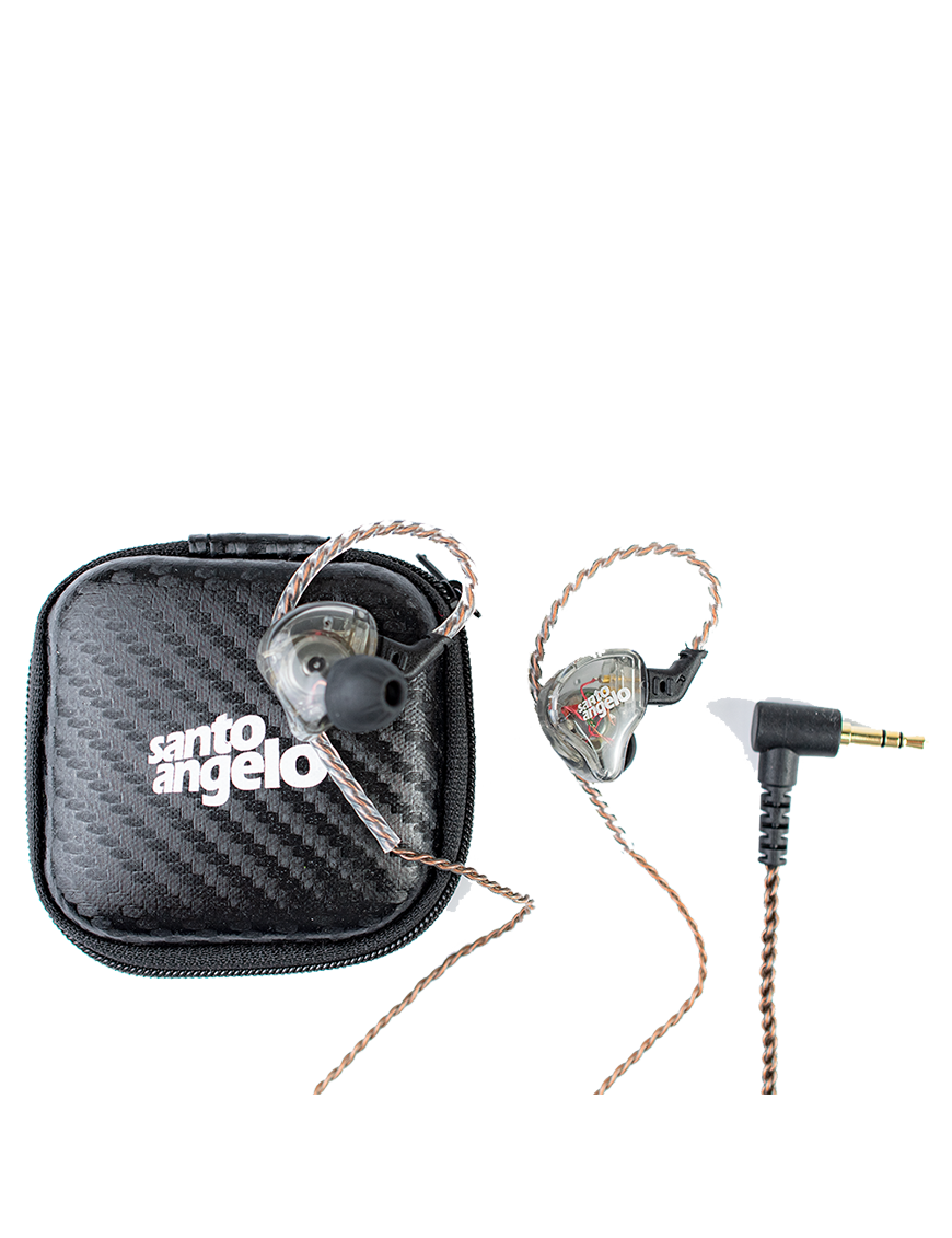 Santo Angelo® DEVON10 Audífono In Ear Monitor Intra-Auricular Híbrido 1DD + 1BA