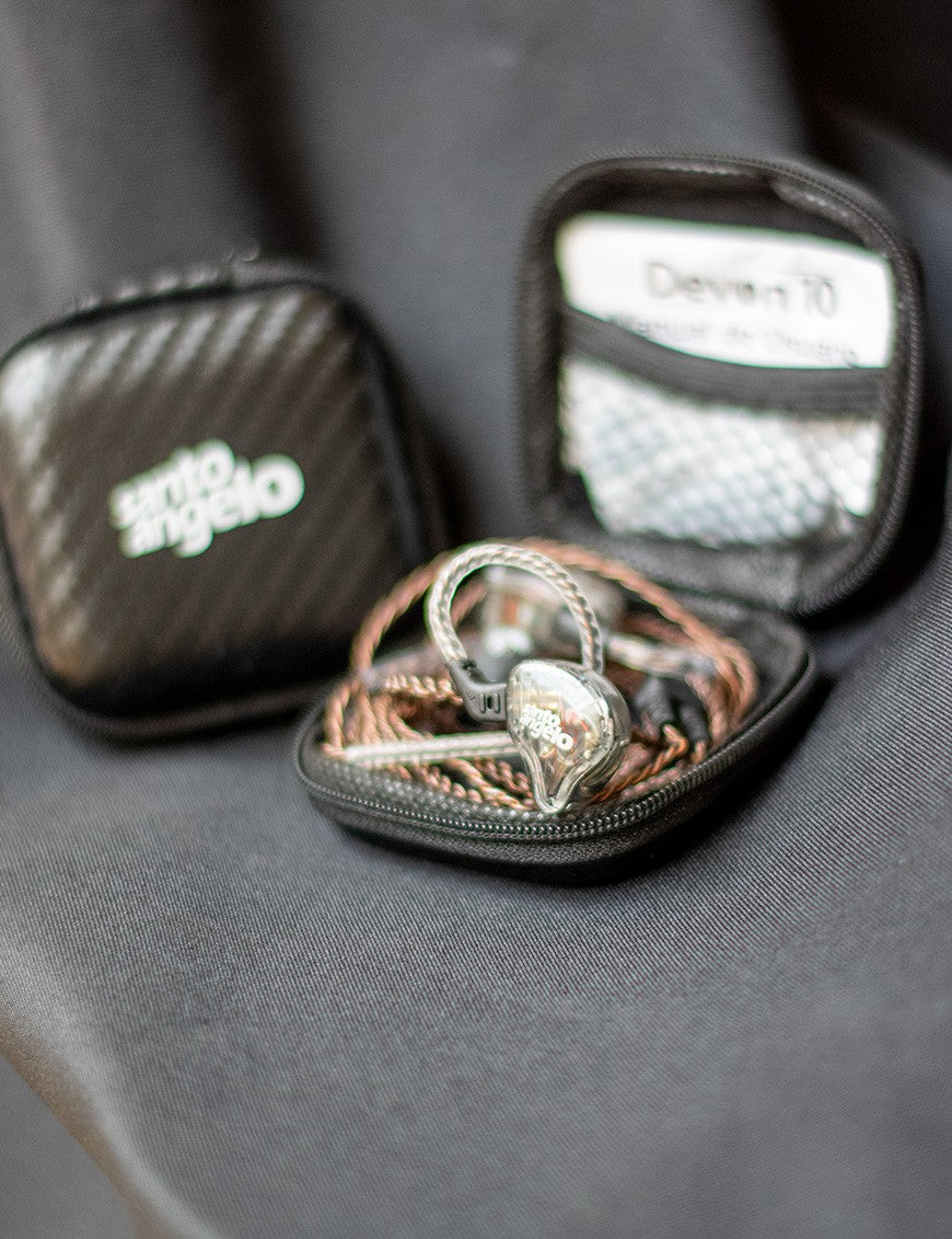 Santo Angelo® DEVON10 Audífono In Ear Monitor Intra-Auricular Híbrido 1DD + 1BA