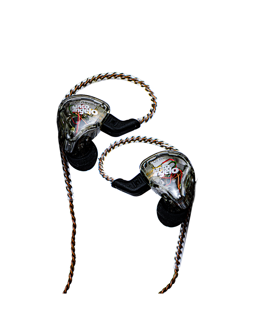 Santo Angelo® DEVON10 Audífono In Ear Monitor Intra-Auricular Híbrido 1DD + 1BA