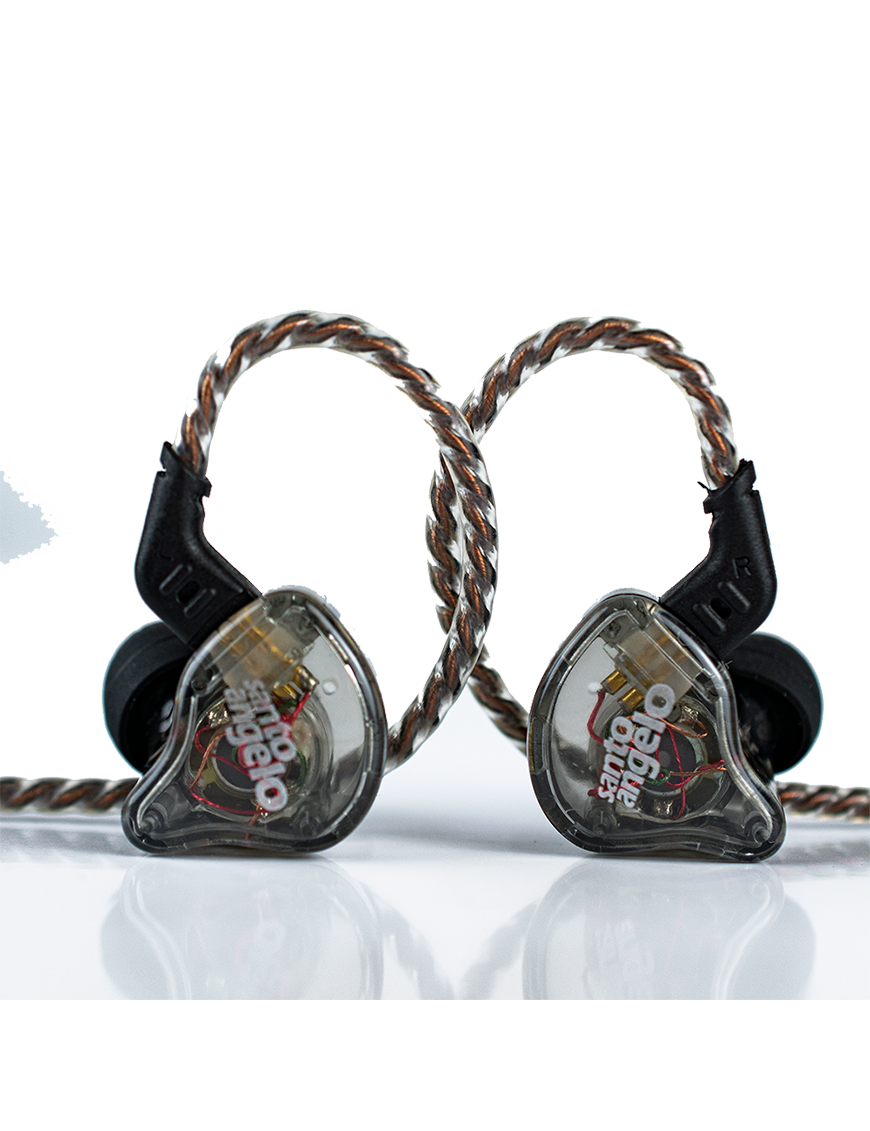 Santo Angelo® DEVON10 Audífono In Ear Monitor Intra-Auricular Híbrido 1DD + 1BA