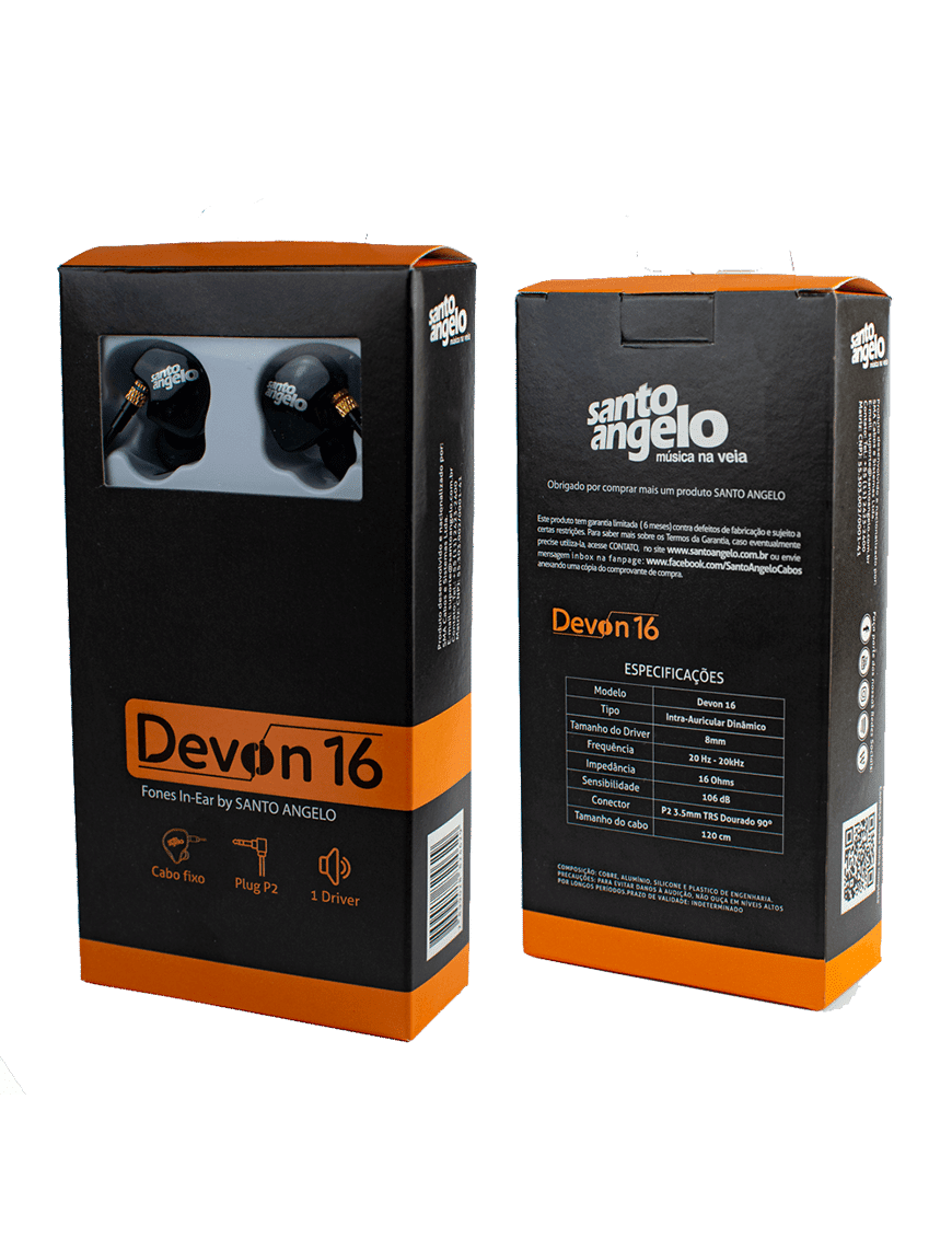 Santo Angelo® Devon16 Audífono In Ear Monitor