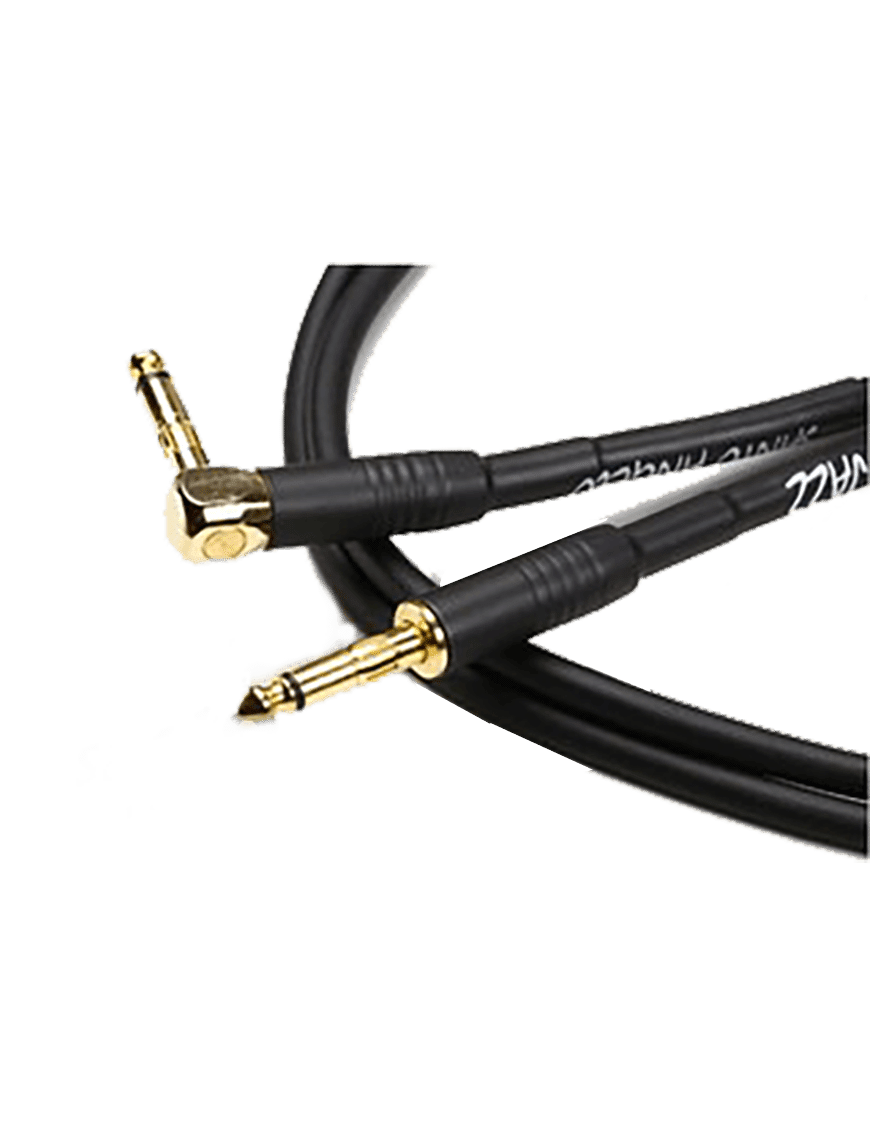 Santo Angelo® Jazz Cable Instrumento Plug ¼" Recto A Plug ¼" L 90° Ofhc | 6.10 Mt