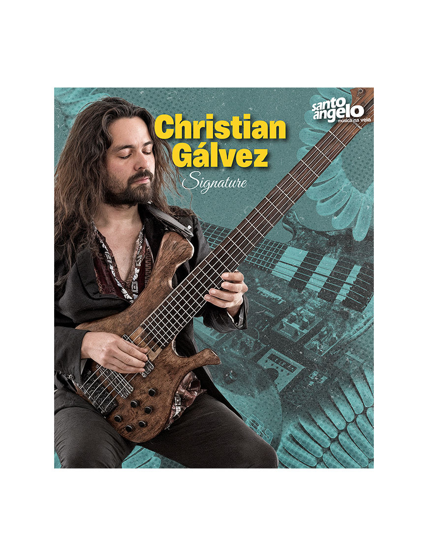 Santo Angelo® Signature Christian Gálvez Blue Note Cable Bajo Plug ¼" Angulado OFHC 9.15mt