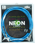 Santo Angelo Neon Blue Cable Instrumentos Plug ¼" Recto A Plug ¼" Recto Ofhc | 3.05mt