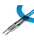 Santo Angelo Neon Blue Cable Instrumentos Plug ¼" Recto A Plug ¼" Recto Ofhc | 4.57mt