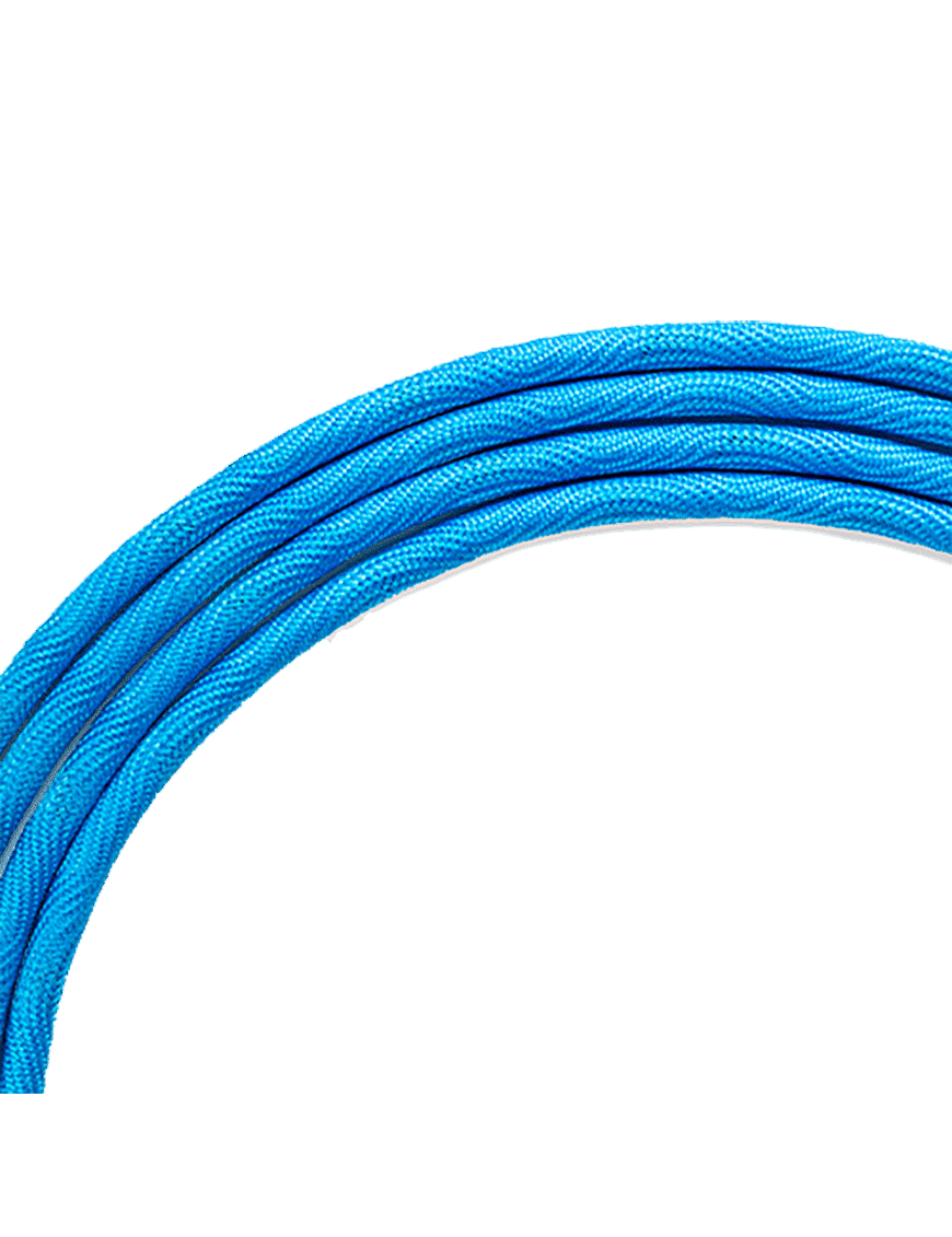 Santo Angelo Neon Blue Cable Instrumentos Plug ¼" Recto A Plug ¼" 90° Ofhc | 4.57mt