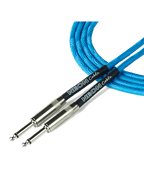 Santo Angelo Neon Blue Cable Instrumentos Plug ¼" Recto A Plug ¼" Recto Ofhc | 6.10mt