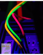 Santo Angelo® Neon Orange Cable Instrumentos Plug ¼" Recto A Plug ¼" 90° Ofhc | 3.05mt