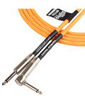 Santo Angelo® Neon Orange Cable Instrumentos Plug ¼" Recto A Plug ¼" 90° Ofhc | 6.10mt