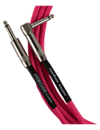 Santo Angelo® Neon Pink Cable Instrumentos Plug ¼" Recto A Plug ¼" 90° Ofhc | 3.05mt