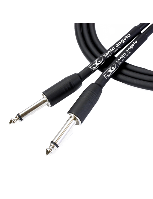 Santo Angelo® NINJA 91Cm Cable Patch Plug ¼" Recto a Plug ¼" Recto OFHC