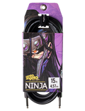 Santo Angelo® NINJA 4.57mt Cable Instrumentos Plug ¼" Recto a Plug ¼" Recto OFHC