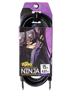 Santo Angelo® NINJA 4.57mt Cable Instrumentos Plug ¼" Recto a Plug ¼" Recto OFHC