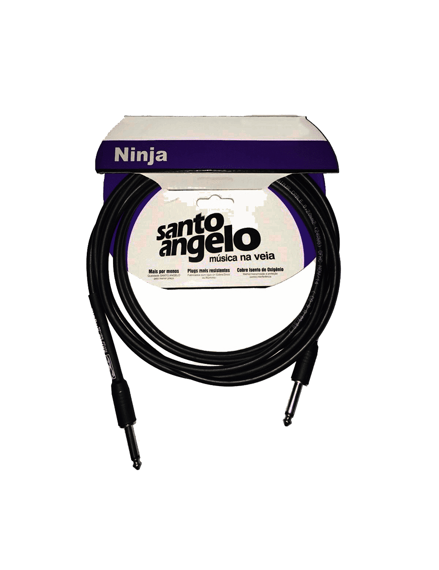 Santo Angelo Ninja Cable Instrumentos Plug ¼" Recto A Plug ¼" Recto Ofhc Largo: 6.10 Mt