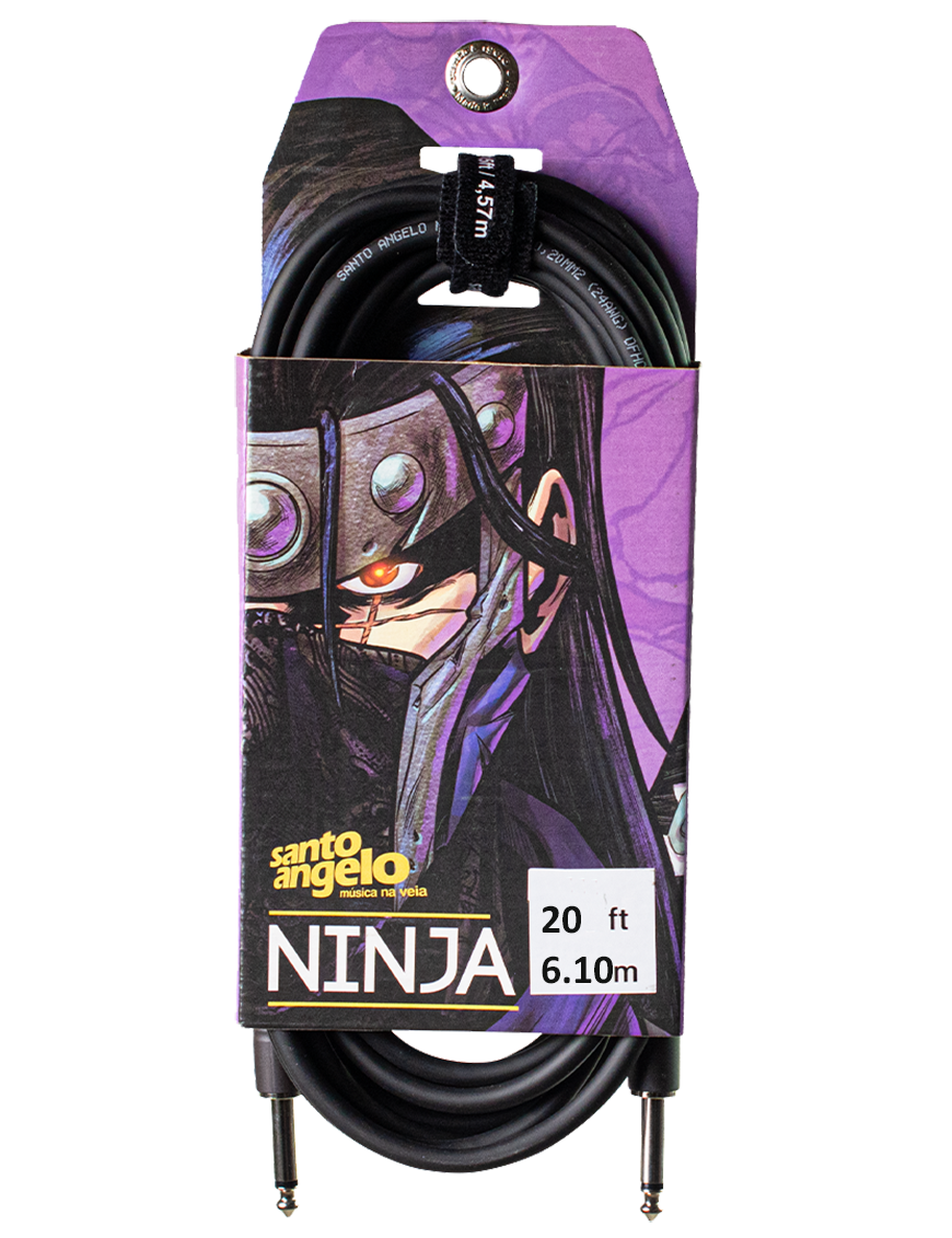 Santo Angelo Ninja Cable Instrumentos Plug ¼" Recto A Plug ¼" Recto Ofhc Largo: 6.10 Mt