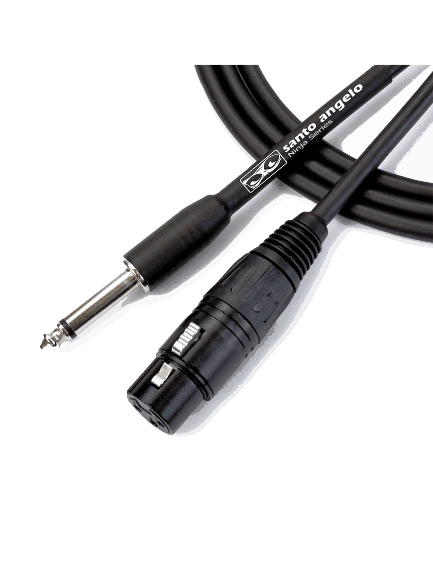 Santo Angelo Ninja Cable Micrófono Xlr Hembra A Plug ¼" Ofhc | 3.05 Mt