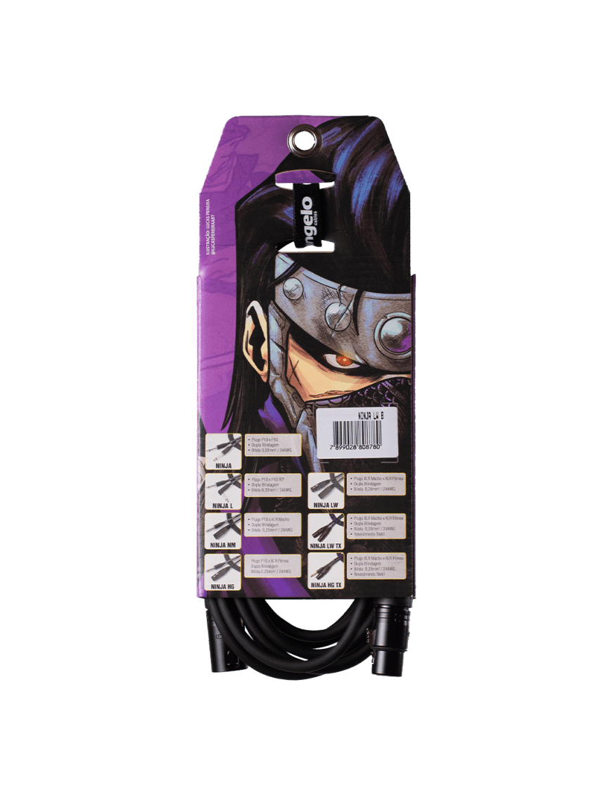 Santo Angelo® Ninja Lw 6.10mt Cable Micrófono Xlr A Xlr Ofhc