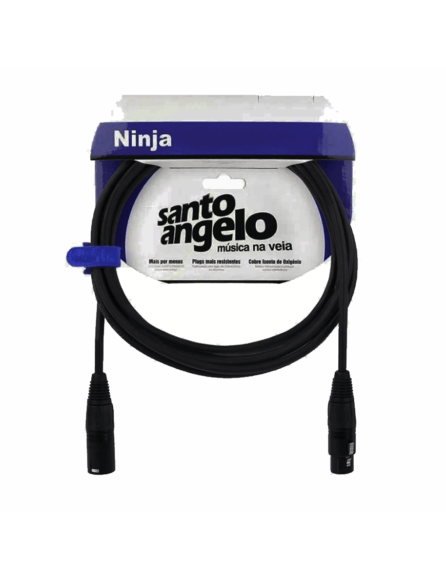 Santo Angelo Ninja Cable Micrófono Xlr A Xlr Ofhc Largo: 7.62 Mt