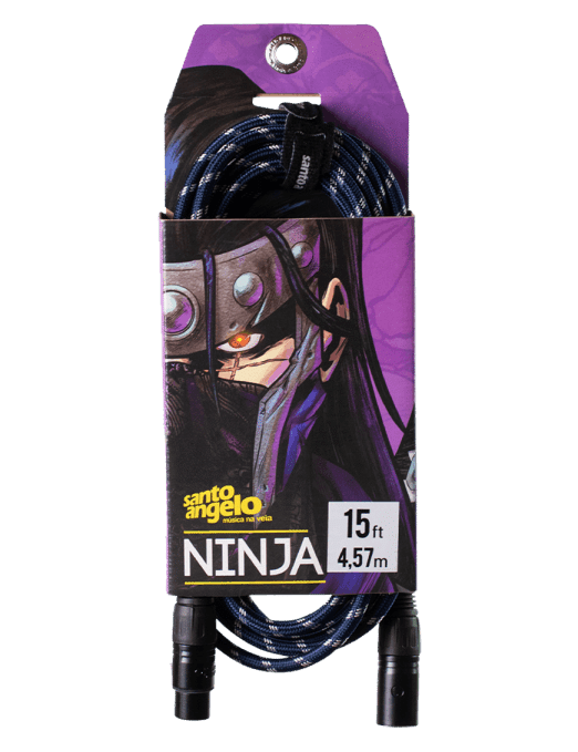 Santo Angelo® Ninja Lw Textil 4.57mt Cable Micrófono Xlr A Xlr Ofhc