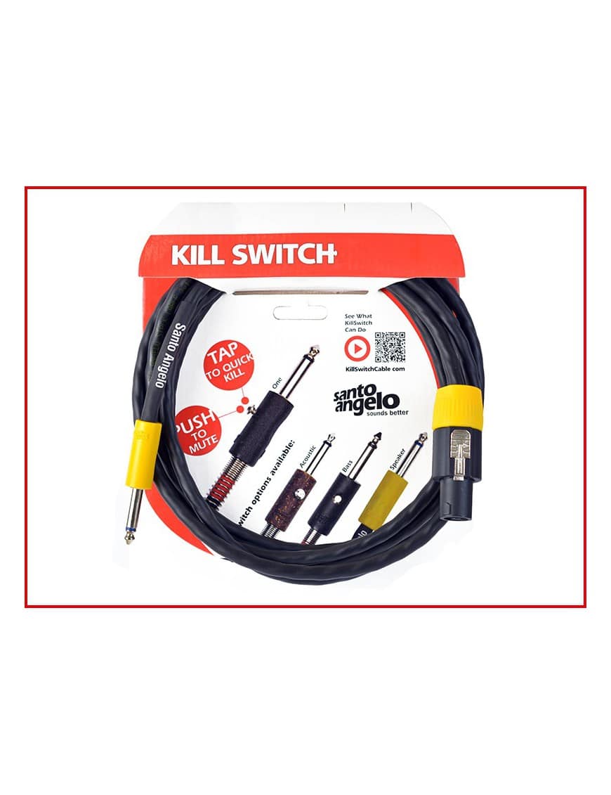 Santo Angelo Cable Cabezal-Gabinete Plug ¼" A Speakon Ofhc Largo: 1 Mt
