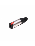 Santo Angelo® P10SF Stereo Conector Plug ¼" TRS con Seguro Hembra