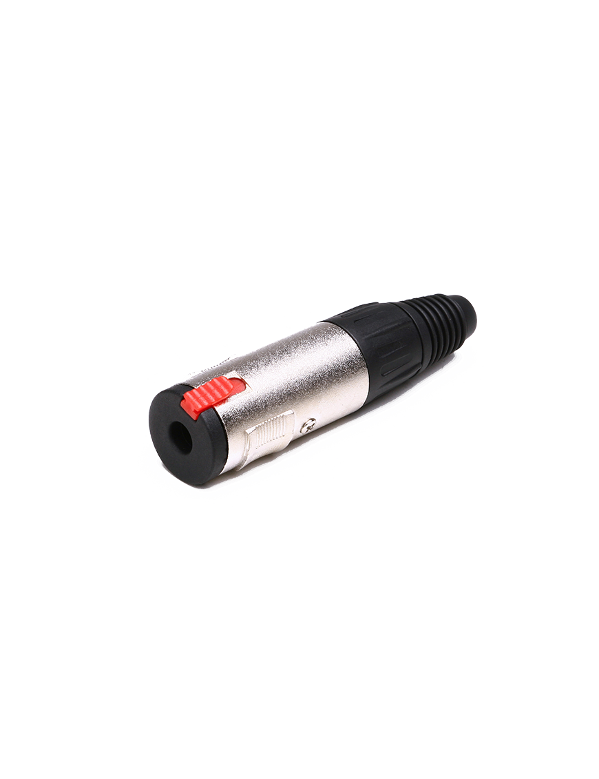 Santo Angelo® P10SF Stereo Conector Plug ¼" TRS con Seguro Hembra