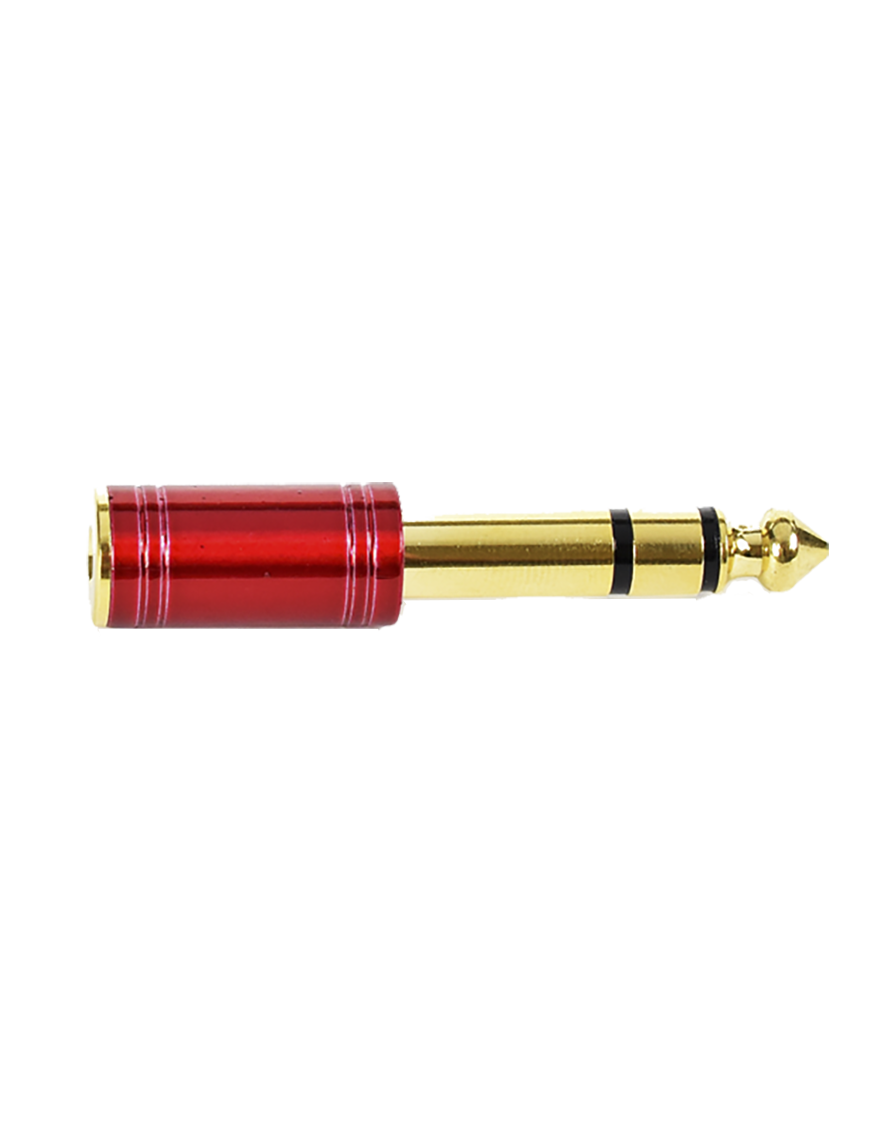 Santo Angelo® P2-P10 Adaptador Conector Mini Plug ⅛" a Plug ¼" Stereo Oro 18KT
