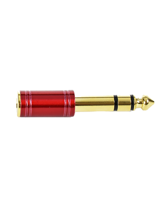 Santo Angelo® P2-P10 Adaptador Conector Mini Plug ⅛" a Plug ¼" Stereo Oro 18KT