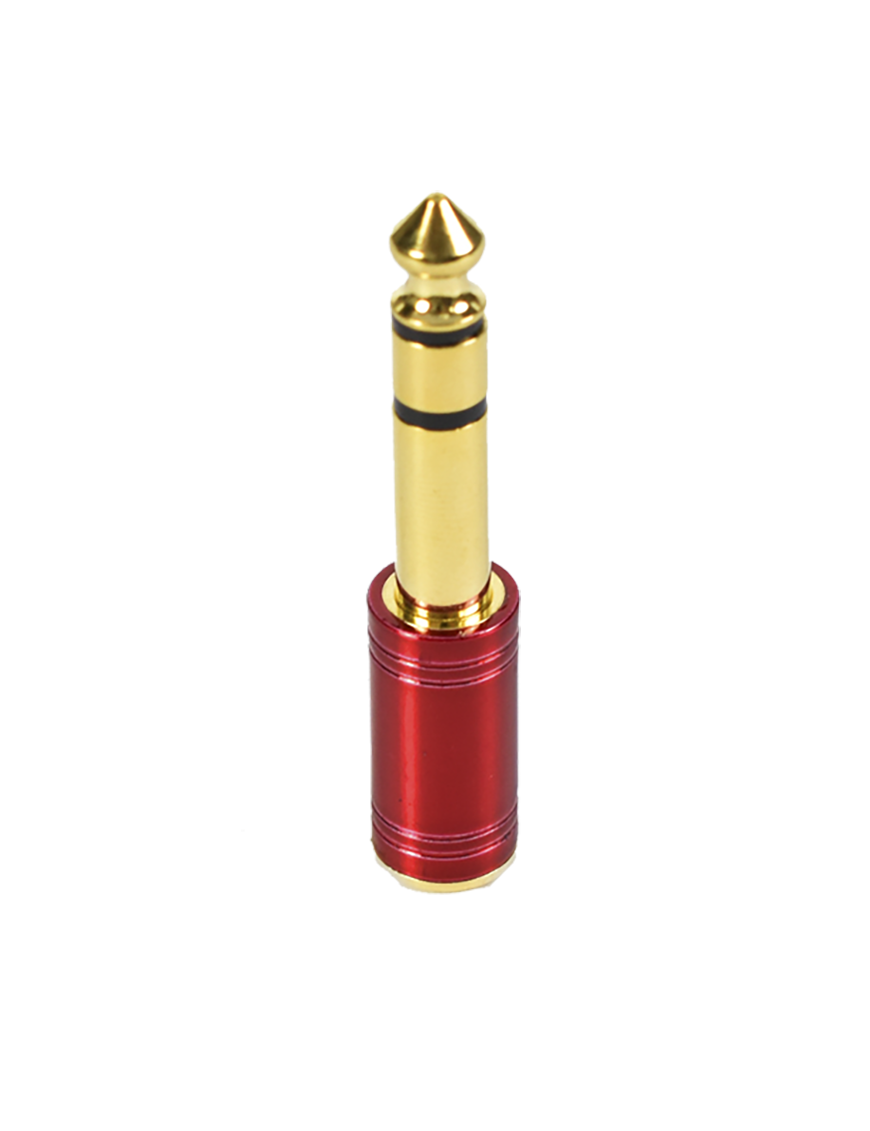 Santo Angelo® P2-P10 Adaptador Conector Mini Plug ⅛" a Plug ¼" Stereo Oro 18KT