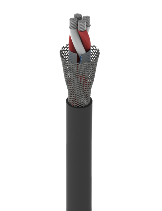 Santo Angelo® QUAD Cable Micrófono 4x0.33mm OFHC Rollo 100 mt | Venta Mínima 10 Metros