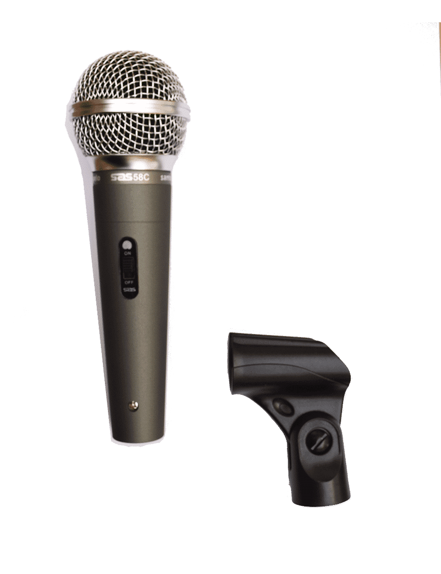 Santo Angelo Sas58c Micrófono Vocal Dinámico Switch Clip Case