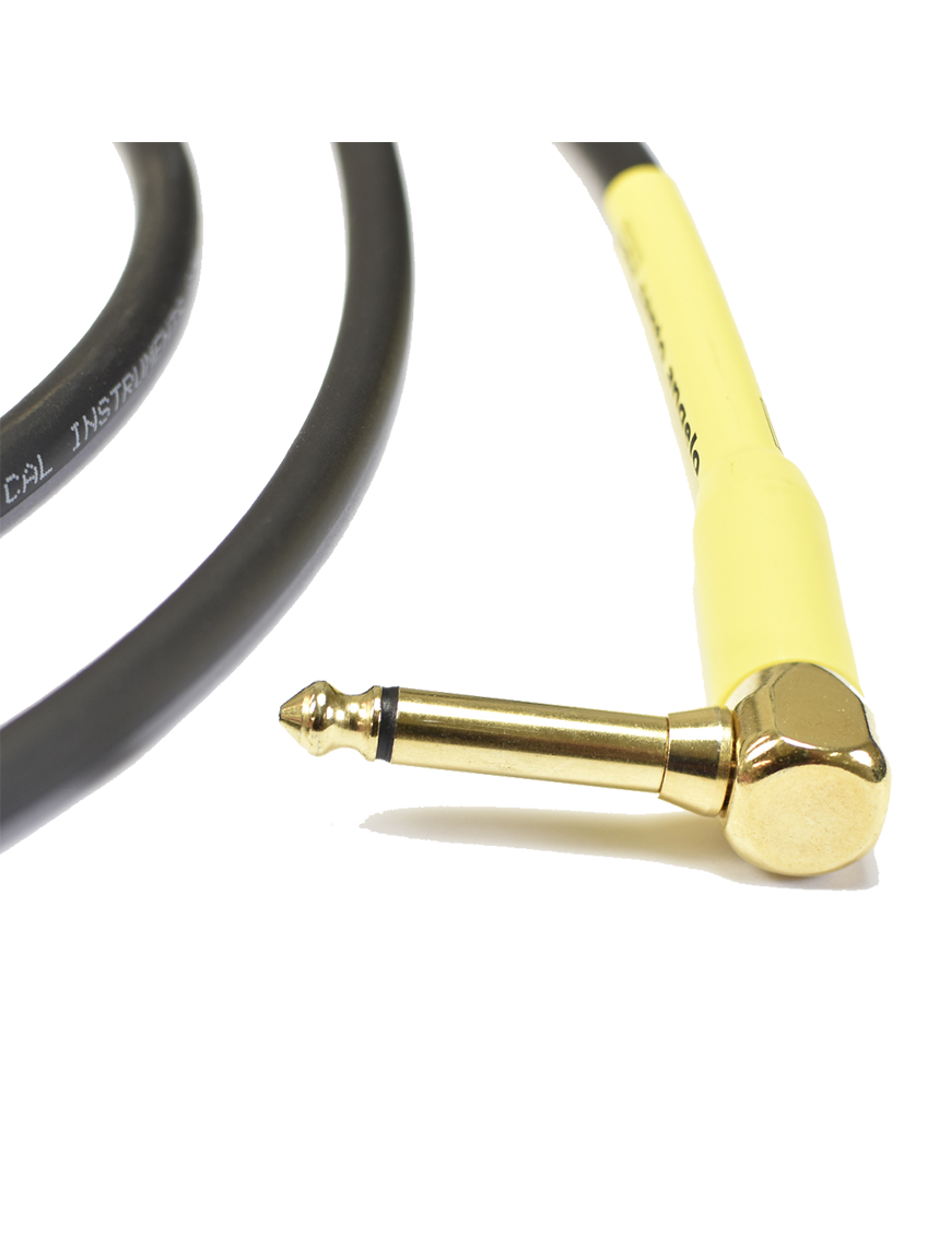 Santo Angelo® SHOGUN Cable Instrumentos Plug ¼" Recto a Plug ¼" L 90° OFHC | 6.10 mt