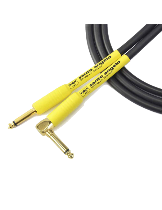 Santo Angelo® SHOGUN Cable Instrumentos Plug ¼" Recto a Plug ¼" L 90° OFHC | 6.10 mt