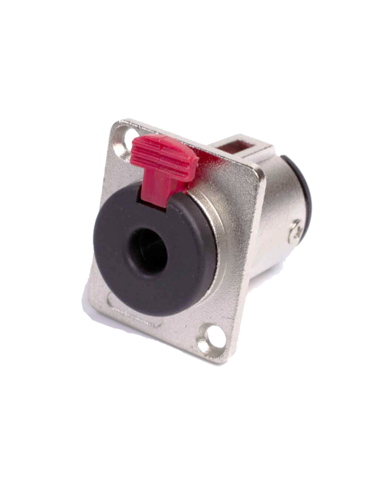 Santo Angelo® P10P Conector Chasis Jack Plug ¼" Mono/Estéreo con Seguro Hembra