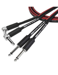 Santo Angelo® TK 3.05mt Cable Teclado Estéreo 2Plug ¼" Recto a 2Plug ¼" L 90° OFHC