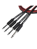 Santo Angelo® TK 4.57mt Cable Teclado Estéreo 2Plug ¼" Recto a 2Plug ¼" Recto OFHC