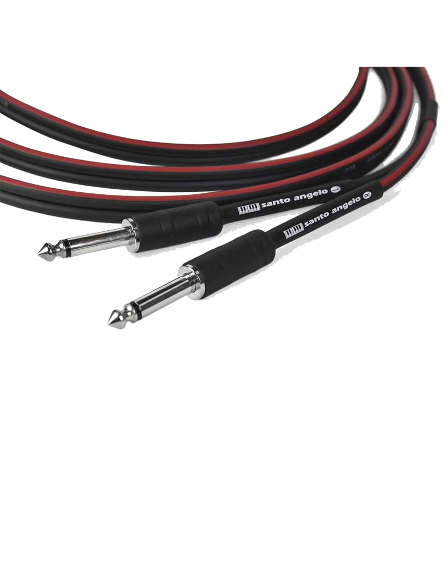 Santo Angelo® TK 4.57mt Cable Teclado Estéreo 2Plug ¼" Recto a 2Plug ¼" Recto OFHC