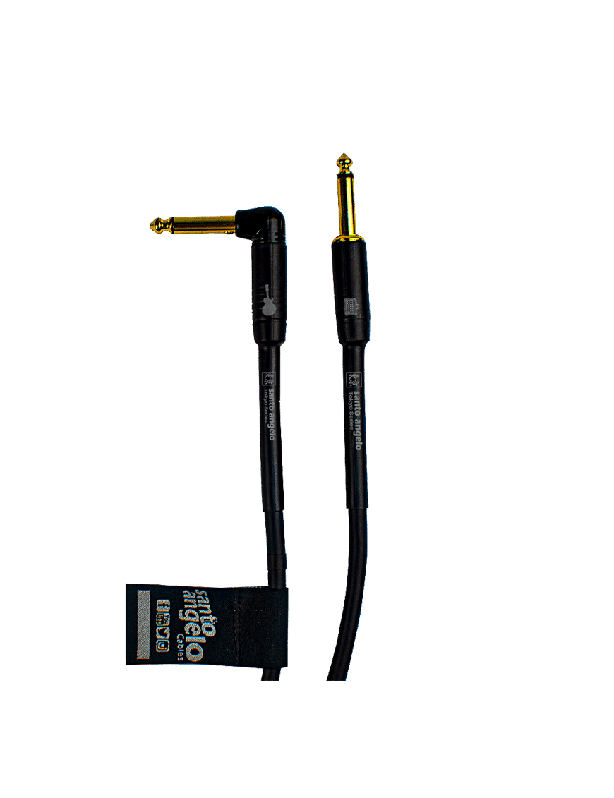 Santo Angelo Tokyo Cable Instrumentos Automute Plug ¼" Recto Plug ¼" L 90° Ofhc Largo: 6.10 Mt