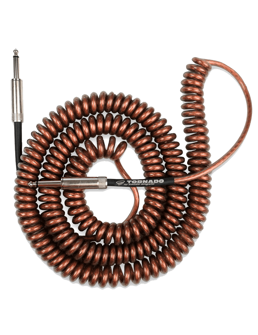Santo Angelo® Tornado Cobre Cable Instrumentos Plug ¼" Recto A Plug ¼" Recto Ofhc | 9.15mt