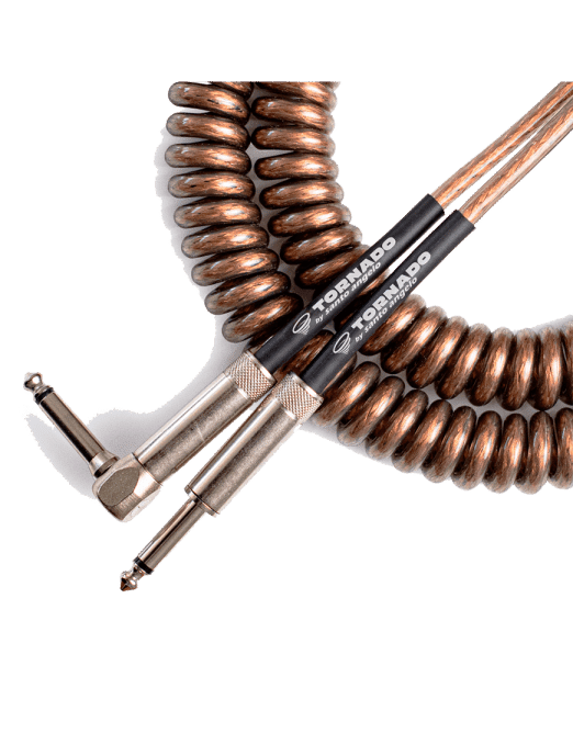Santo Angelo® Tornado Cobre Cable Instrumentos Plug ¼" Recto A Plug ¼" 90º Ofhc | 9.15mt