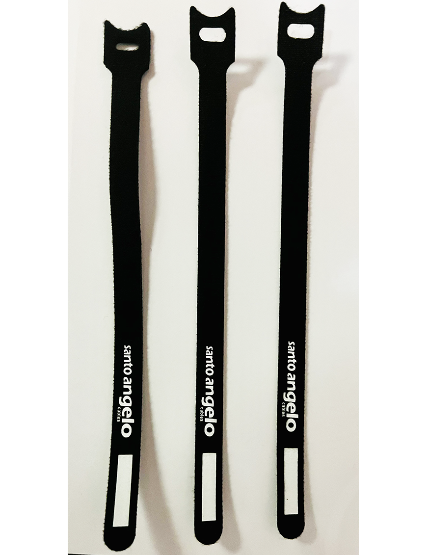 Santo Angelo® Amarra Cables Velcro 24x2cm Pack: 3 Unidades