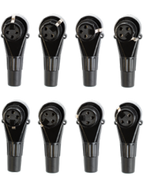 Santo Angelo® XLR Angulado Conector Volante Hembra 3 Pines 8 ángulos