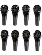 Santo Angelo® XLR Angulado Conector Volante Hembra 3 Pines 8 ángulos